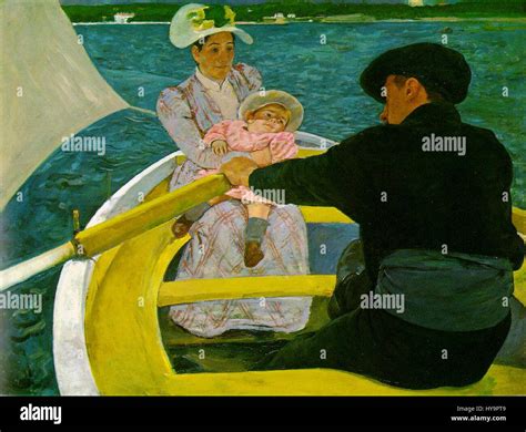 'The Boating Party' by Mary Cassatt is an Impressionist painting from ...