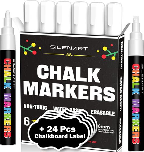 Amazon.com: CHALKY CROWN Liquid Chalk Marker Pen - White Drawing Chalk ...