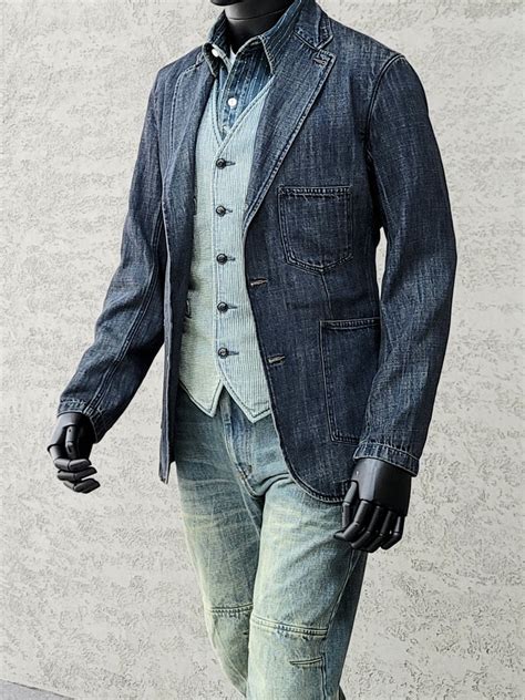 Denim Suit Men 的图像结果