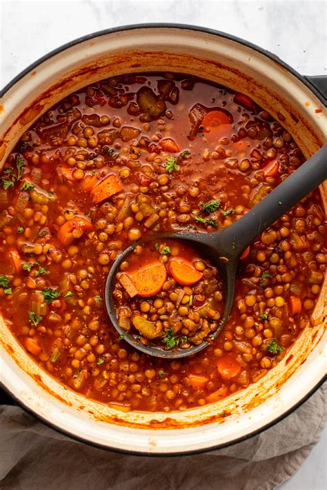 Classic Lentil Soup - From My Bowl