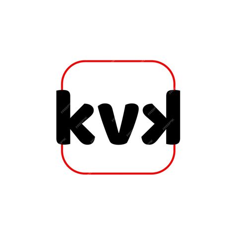 Premium Vector | Kvk company name initial letters monogram kvk letters logo