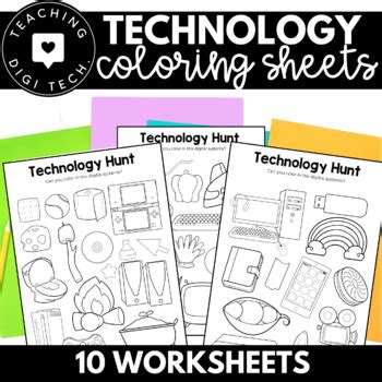 Technology Coloring Worksheets 的图像结果