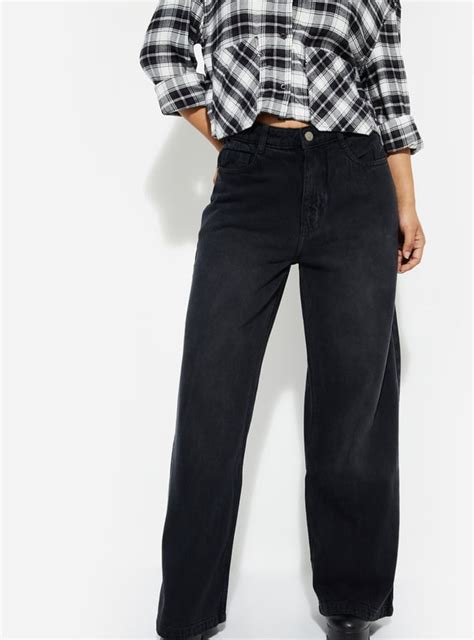 Buy ALAYA F x URB_N Women Solid Wide Leg Jeans Online at just Rs. 1299. ...