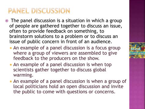 Image result for Slide Example of Topics for a Panel Discussion