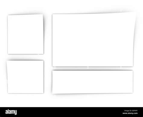 Some blank pieces of paper Stock Photo - Alamy