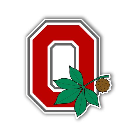 Ohio State Buckeyes – Red O With Leaf – Temporary Tattoo – Sports ...