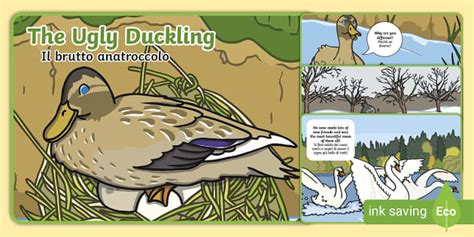 The Ugly Duckling Story English/Italian (teacher made)