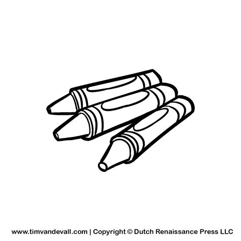 Black Crayon Clip Art