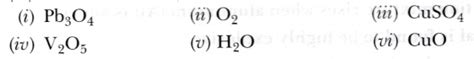 Identify the oxidising agent (oxidant) in the following reactions ...