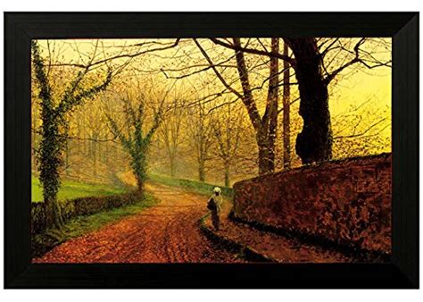 Pintura 'Forest Walk Design' Canvas Framed Painting (Vinyl Board, 45.72 ...