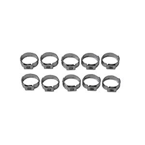 MYADDICTION 10Pcs Single Ear Hydraulic Hose Clamps Stainless Steel O ...