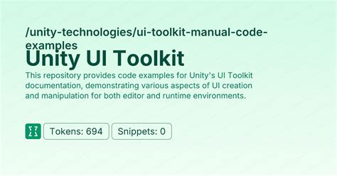 Image result for Unity UI Toolkit Examples