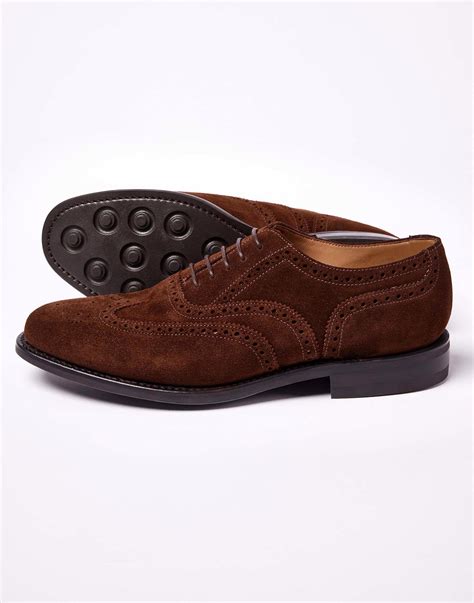 Full Brogue - Brown Suede