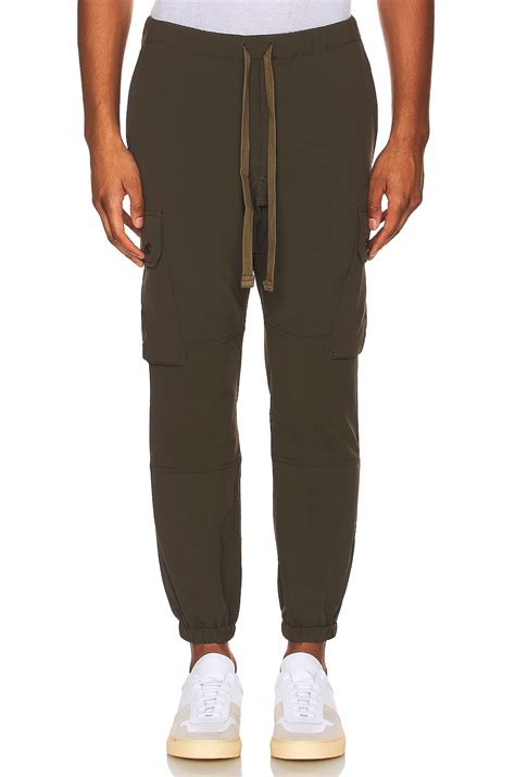Beams Plus Gym Pants 6 Pocket Jersey Back Fleece in Olive | REVOLVE