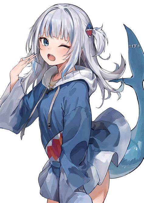 gawr gura and gawr gura (hololive and 1 more) drawn by komura_hiroto ...