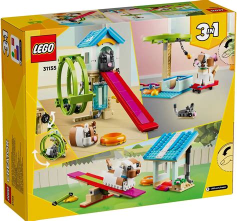 Lego Creator Hamster Wheel 3 In 1 Animal Toy Set 31155 Multicolour For ...
