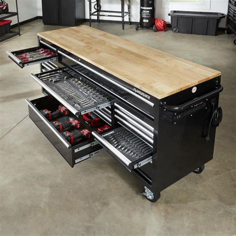Husky Standard Duty Mobile Workbench Tool Chest with Solid India | Ubuy