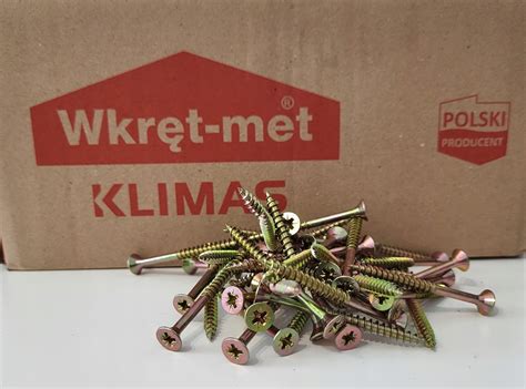 KDH 5X60 WKRĘTY HARTOWANE DO DREWNA Z PEŁNYM GWINTEM Z ŁBEM STOŻKOWYM I ...