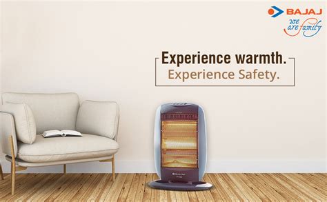 Bajaj New Majesty RHX 3 1200 Watts Halogen Room Heater (Blue/Silver ...