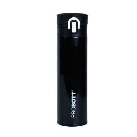 Probott Gliter 300 ml Travel Flask, Black | Thermoses Hot or Cold Vacu ...