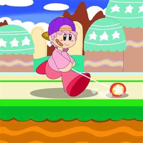 Yo-yo Kirby walking the dog by Arttoon1 on DeviantArt