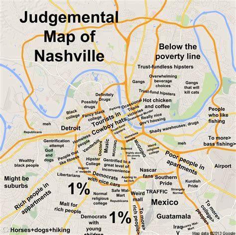 JUDGMENTAL MAPS: Nashville, TN by Taylor Copr. 2014 Taylor. All...