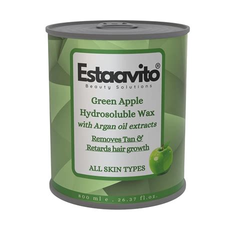 ESTAVITO Green Apple Wax 780ml For Hair & Tan Removal |For Arms, Legs ...