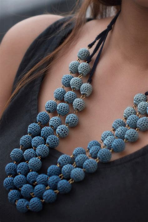 Samoolam Indigo Beaded Layered Necklace – Okhaistore
