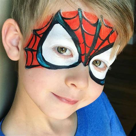 How To Face Paint Spiderman Step By Step at Holly Frye blog