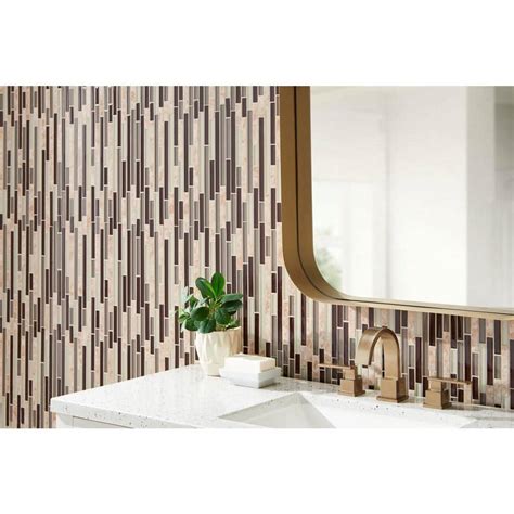 Buy Amalfi Cafe 12 in. x 12 in. x 6 mm Interlocking Glass Porcelain ...