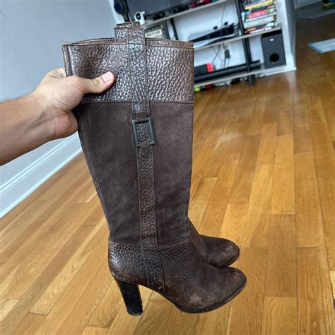 Banana Republic Womens Leather Boots sz 6 - Depop