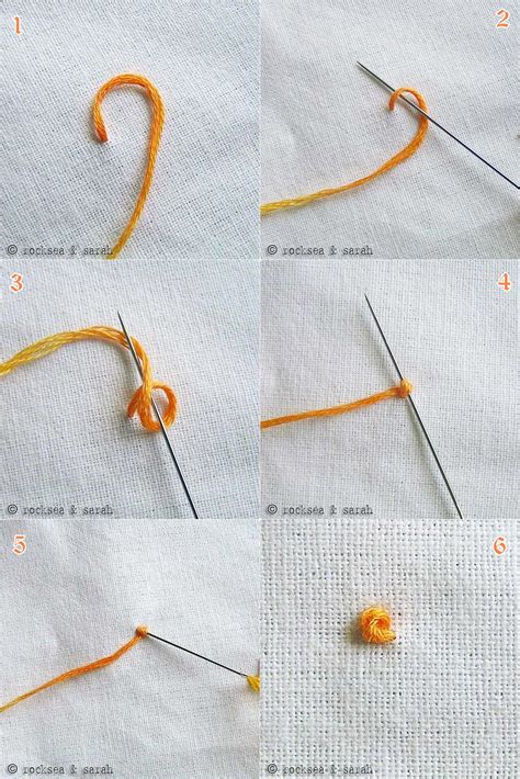 embroidery knots