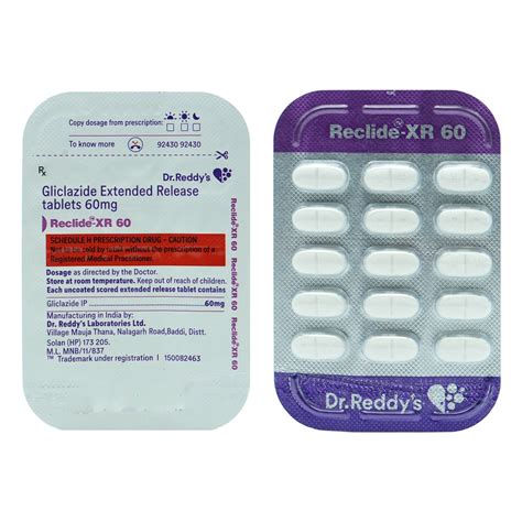 Reclide-XR 60 Tablet | Uses, Side Effects, Price | Apollo Pharmacy