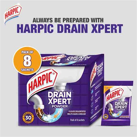 harpic Drain Expert Powder Drain Opener Price in India - Buy harpic ...
