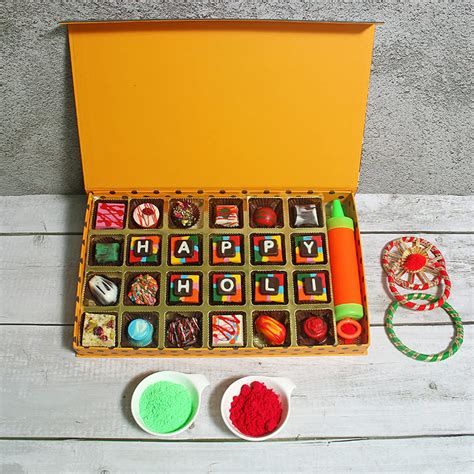 Buy Velvet Fine Chocolates Premium Holi Chocolate Gift Hamper Pack with ...