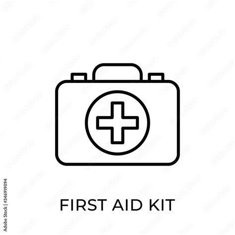 First Aid Kit icon vector illustration. Medical First Aid Kit vector ...