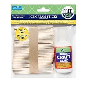 Little Birdie 50pc Wooden Round Craft Sticks for Kids, Decor, DIY ...