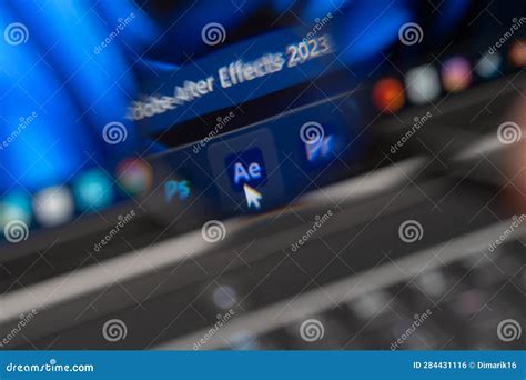 Adobe after Effects App on Windows 11 Desktop Editorial Photo - Image ...