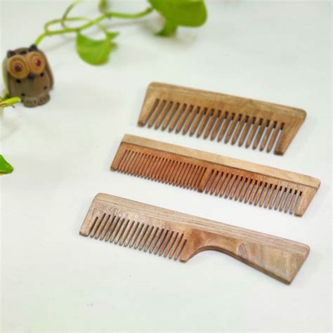 Buy Neem Wood Comb (Sets) Online - Suspire