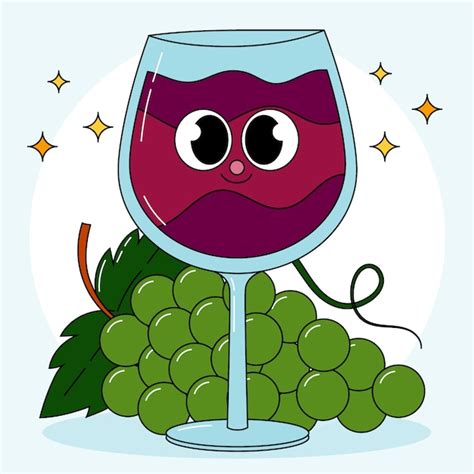 Cartoon Weinglas Bilder - Kostenloser Download auf Freepik