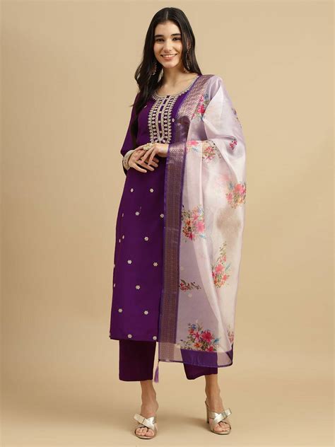 Organza Coding Festive Wear Kurti Bottom With Dupatta