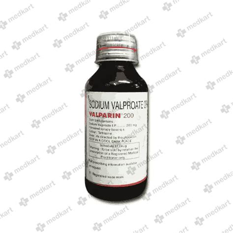 VALPARIN 200MG SYRUP 100 ML Price, Uses, Side Effects & Substitutes ...