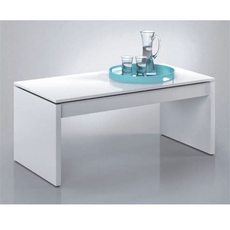 Mesa de centro elevable Lourdes, con práctica bandeja y hueco.