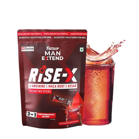 Fast&up Man Extend RiseX – 3 in 1 Performance Blend Power of Maca Root ...