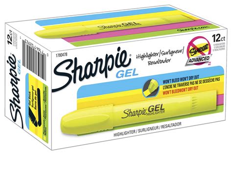 Amazon.com : SHARPIE 1780478 Accent Gel Highlighter, Fluorescent Yellow ...