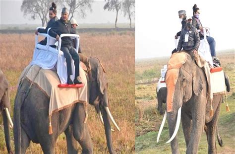 राष्ट्रपति रामनाथ कोविंद ने काजीरंगा में हाथी की सवारी का उठाया लुत्फ ...