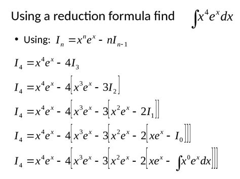 Integration by Reduction Method 的图像结果