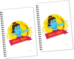 ESCAPER Shree Ram kids cartoon Diaries (Ruled - A5 Size - Pack of 2 ...