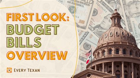 First Look: 2026-27 Budget Bills - Every Texan