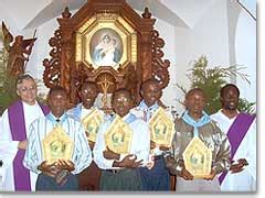 Seminaristas en Burundi